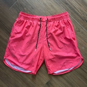 Legends Luka Shorts, Coral Splatter, Medium 7” with Liner